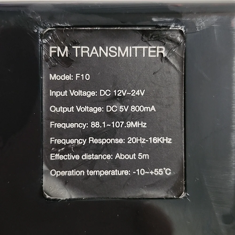 Excelvan Hands-Free Fm transmitter & Car Charger for IPhone/Ipod